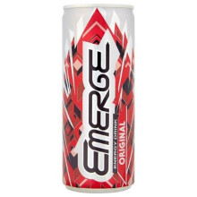 Emerge Energy 24 x 250ml Can - Mixed Fruit Flavour Energy Drink with Taurine, Caffeine & B Vitamins