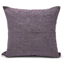 (Purple, 17"x17" Cover Only) Large Chenille cushion covers or cushion Plain