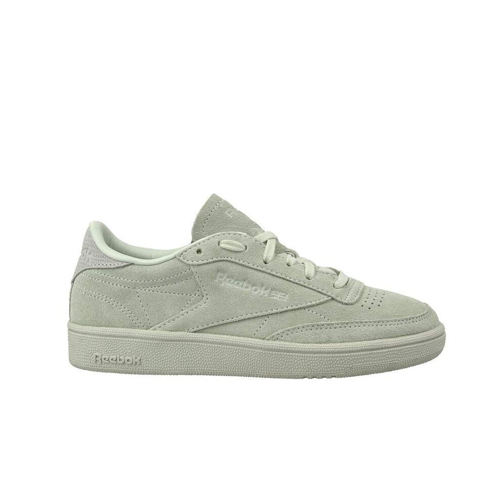 Reebok Club C85 NBK Lace-Up Green Suede Leather Womens Trainers CM9054 (UK )