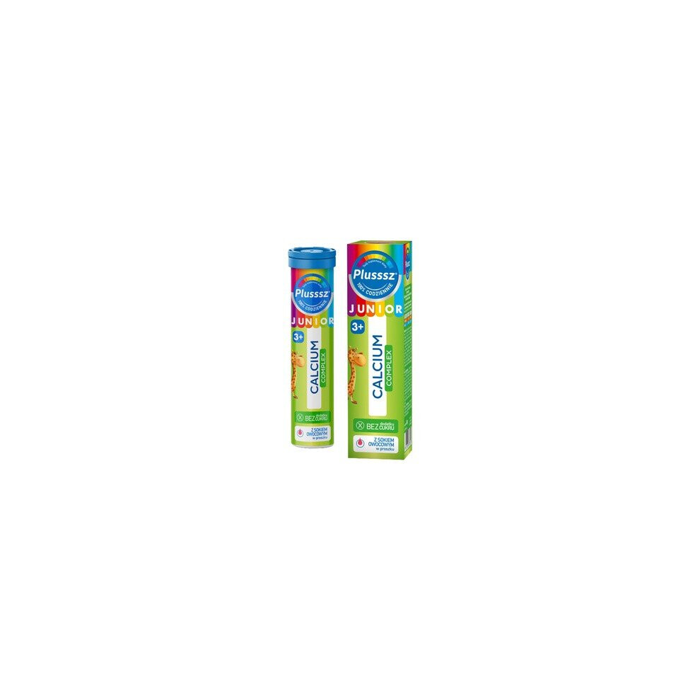 Polski Lek Plusssz Junior Calcium Complex-20Effervescent Tablets Size 20