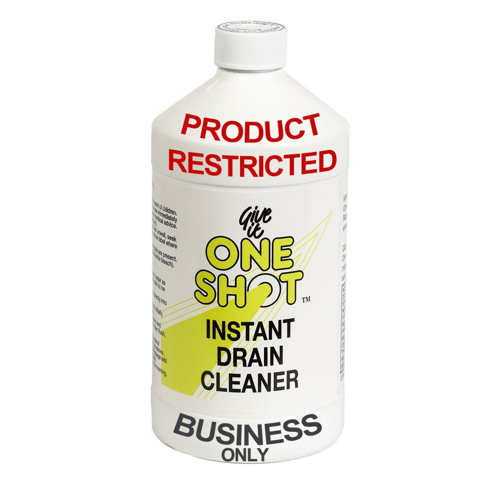 One Shot Liquid Drain Cleaner 1 Litre  ~ 12x1 Litre