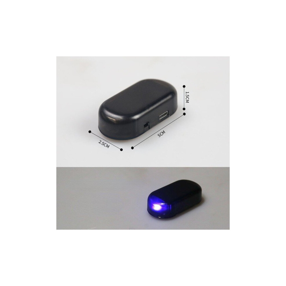 () Car Fake Security Solar Powered Simulated Dummy Alarm Wireless Warning Anti-Theft Caution Lamp Blue/Light 5000015424902