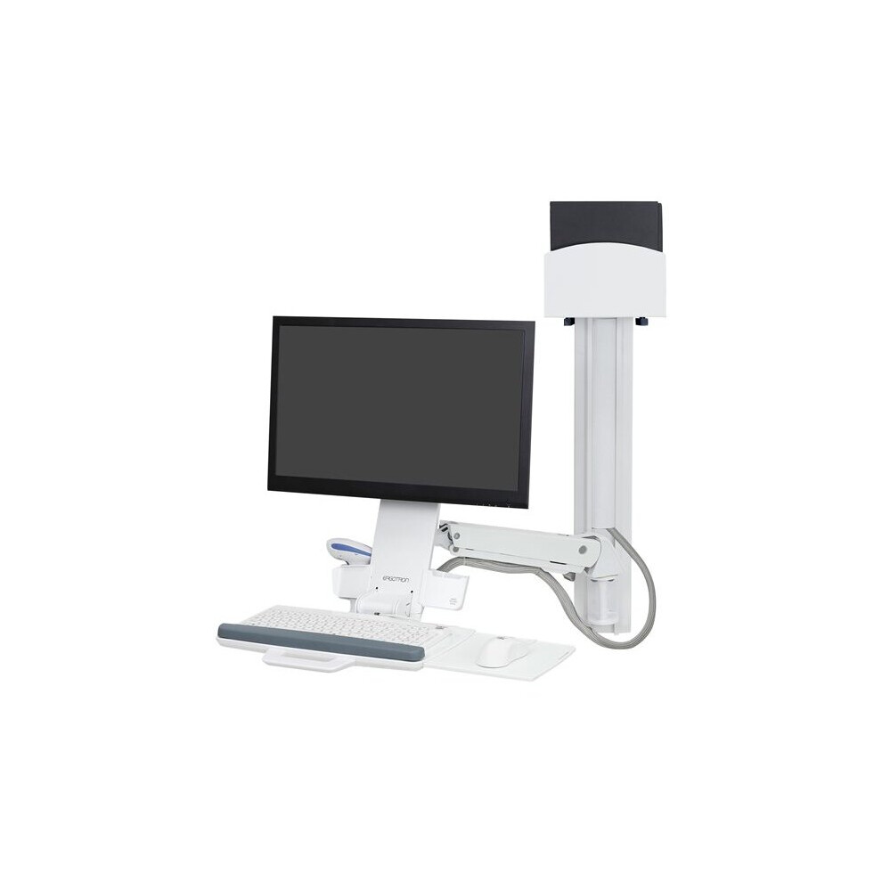Ergotron Styleview Sit-Stand Combo System - Mounting Kit (Handle, Cpu Holder, Mouse Holder, 2 Track Covers, 2 Cable Chan 698833051681