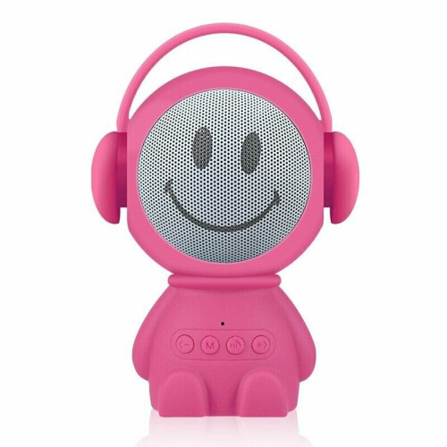(Pink) Cartoon Baby Bluetooth Speaker