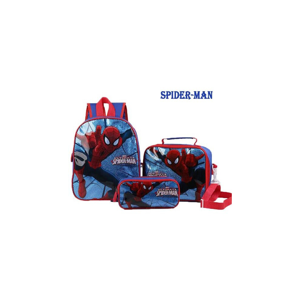 Spider Man Backpack School Bag 3 Pack Birthday Gift