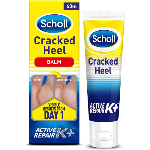 Scholl Scholl Cracked Heel Repair Cream Active Repair K+, 60 ml (Pack of 1)