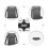 Miss Lulu CASUAL MULTI POCKET RFID BLOCKING CROSS BODY BAG 5