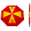 Team Golf  USC Trojans 62 in. Double Canopy Umbrella 1