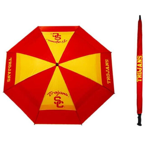 Team Golf  USC Trojans 62 in. Double Canopy Umbrella