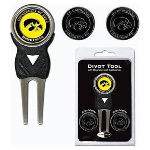 Team Golf  Iowa Hawkeyes Divot Tool Pack with Signature tool