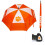 Team Golf  Clemson University 62 in. Double Canopy Umbrella 1
