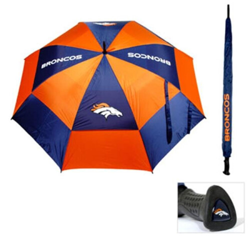 Team Golf  Denver Broncos 62 in. Double Canopy Umbrella