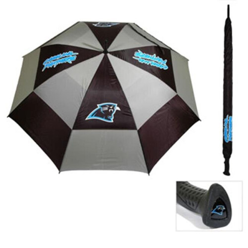 Team Golf  Carolina Panthers 62 in. Double Canopy Umbrella