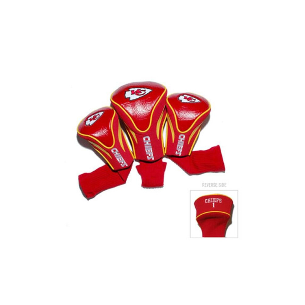 Team Golf  Kansas City Chiefs 3 Pack Contour Fit Headcover