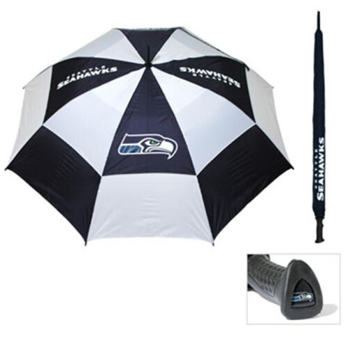 Team Golf  Seattle Seahawks 62 in. Double Canopy Umbrella