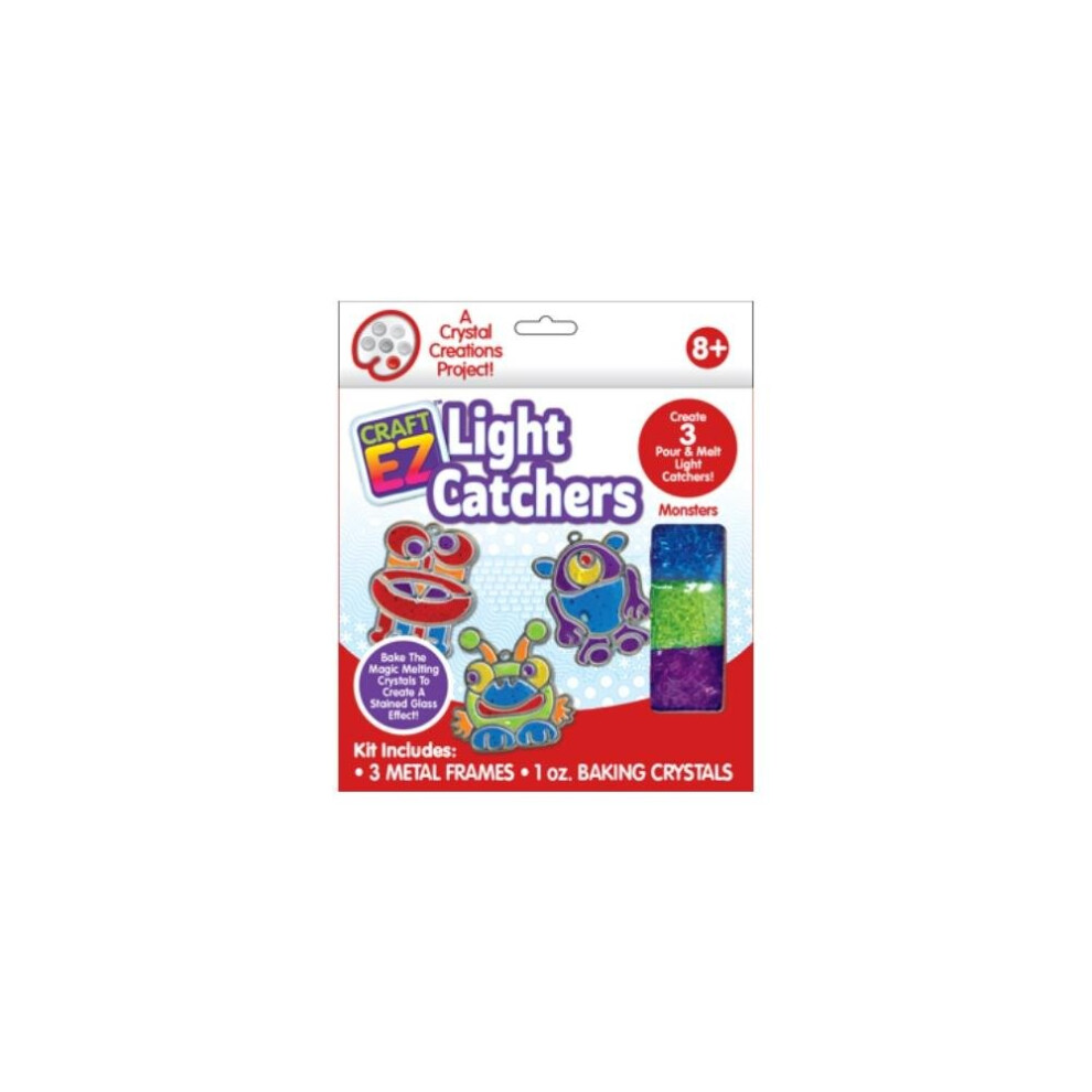 Monster Trio Light Catchers Craft Kit Makit and Bakit by Colorbok