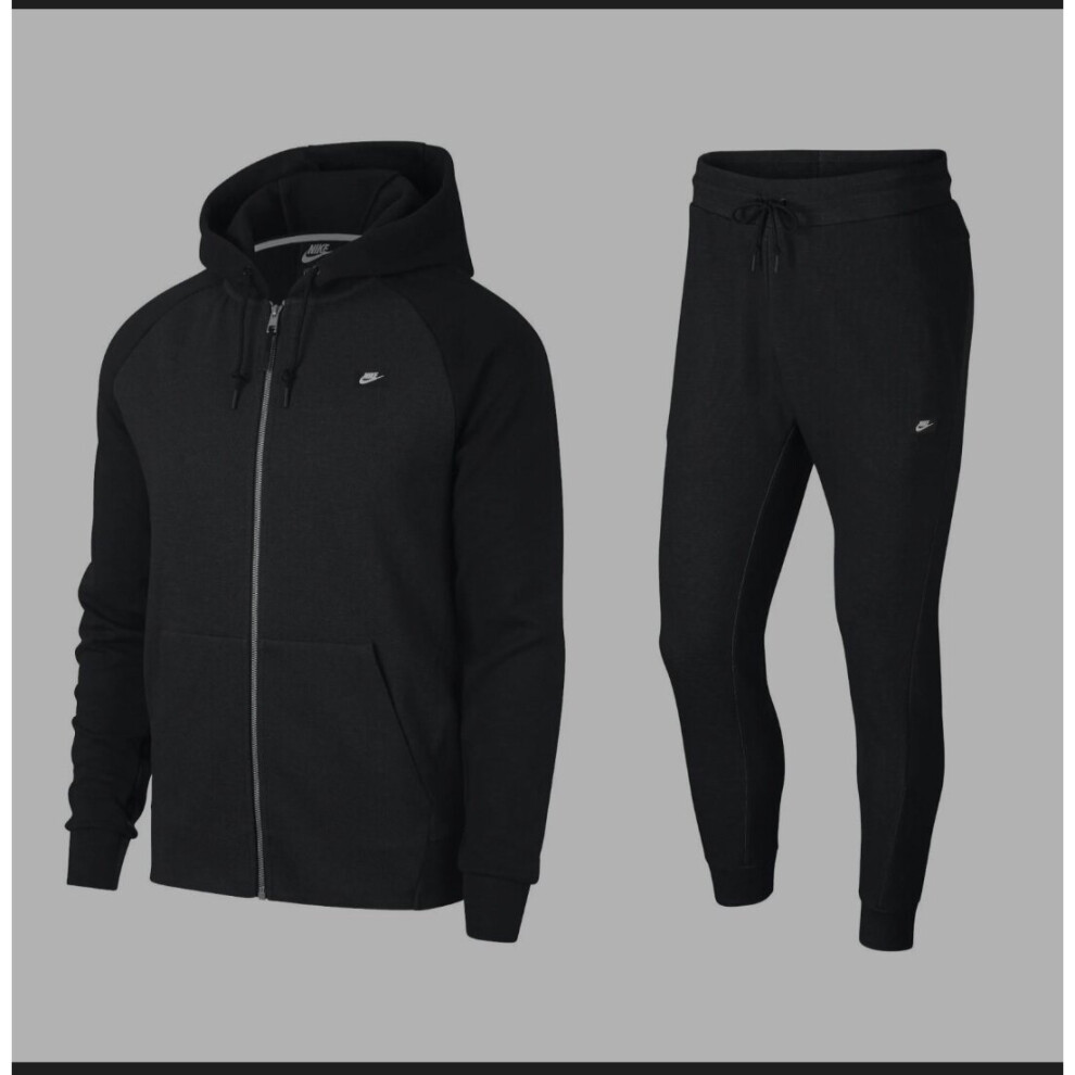 (Black, Medium) Men Nike Air NSW Optic Tracksuit