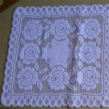 16 x 16 in. European Lace Doily, White