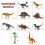 Realistic Dinosaur Toy Figure Set with Activity Play Mat for kids 4