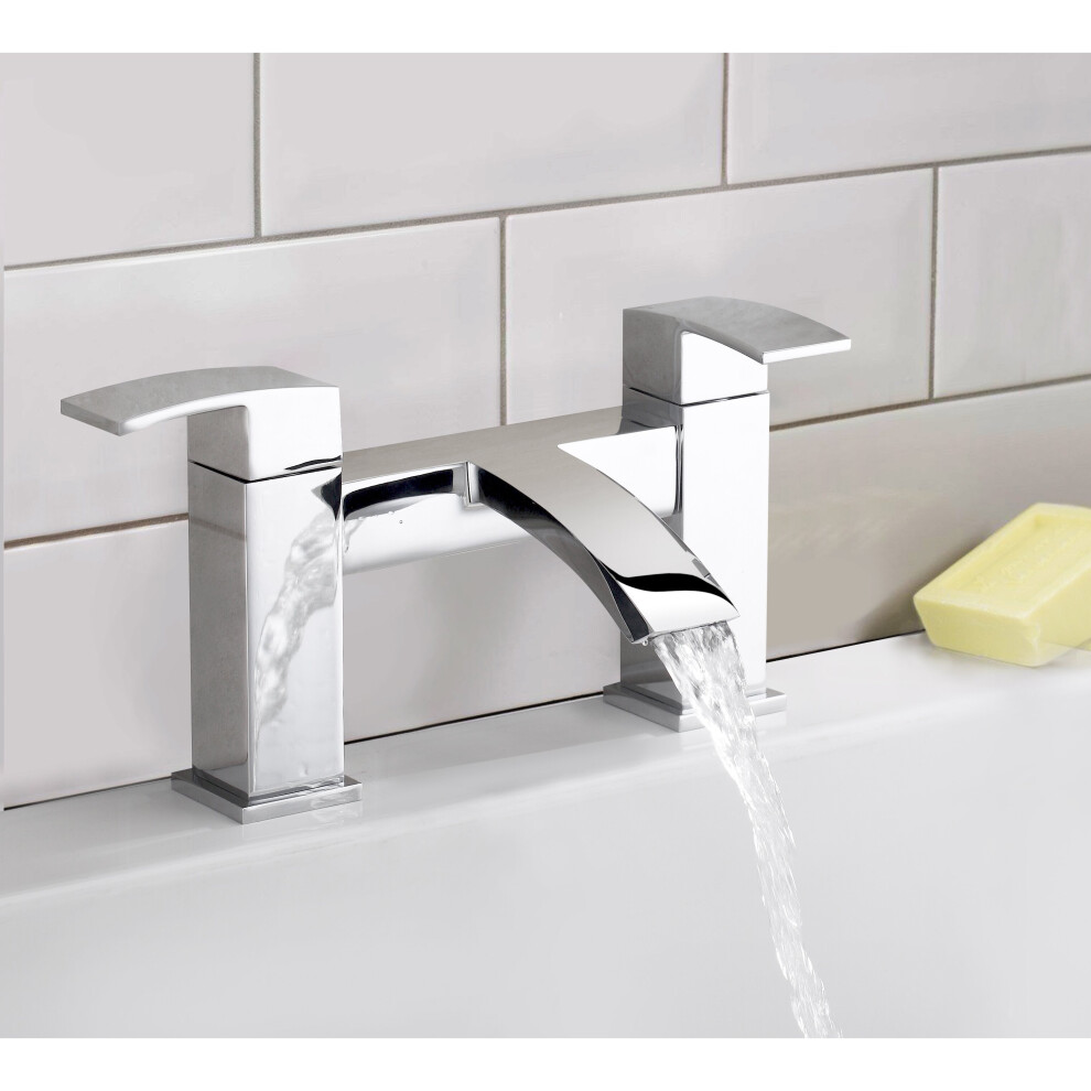 Nes Home Arke Square Waterfall Bath Filler Tap
