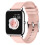 (Pink) Women Smartwatch for Android iOS Fitness Tracker 2