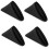 Gr8 Home (Black) Set Of 4 Polyester Square Napkins Table Cloth 1
