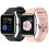 (Pink) Women Smartwatch for Android iOS Fitness Tracker 1