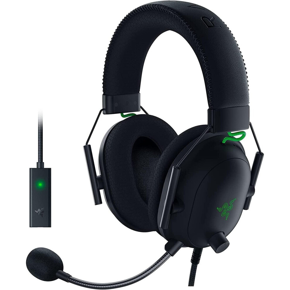 Razer BlackShark V2 Gaming Headset: THX 7.1  Surround Sound Black