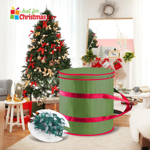 Vivo Christmas Decorations Storage Case Handle + 3 Light Holder Cards Oxford 600D UK 1