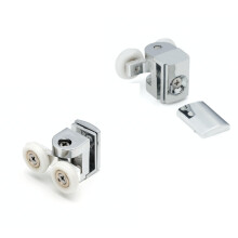 2 x Twin Top Shower Door Rollers/Runners/Wheels 22mm Wheel Diameter B3