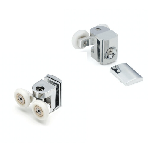 2 x Twin Top Shower Door Rollers/Runners/Wheels 22mm Wheel Diameter B3