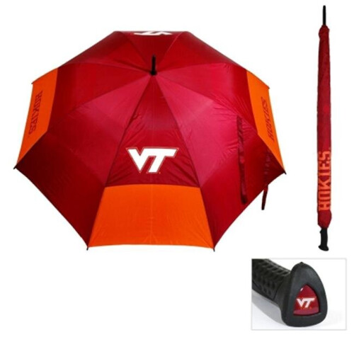 Team Golf  Virginia Tech University 62 in. Double Canopy Umbrella