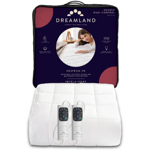 Dreamland Dual Control Snowed In Double Heated Mattress Protector (190 x 137 cm)