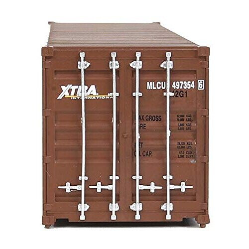 Walthers SceneMaster HO Κλίμακας Μοντέλο Xtra (Καφέ, Λευκό) 40' Κοντέινερ,949-8154 2