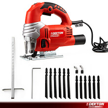 Dekton 650w Electric Jigsaw 4 stage Pendulum Dust Extraction with 10 Blades