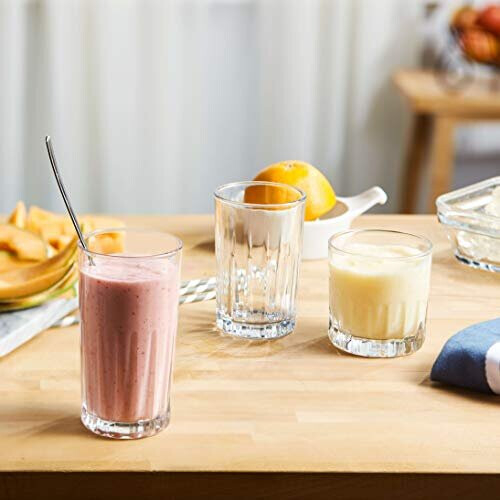 Ensemble de 24 gobelets et verres  jus Libbey Brockton 1