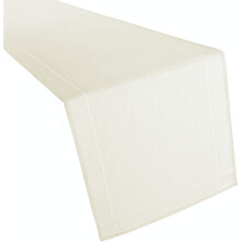 (Cream) Polyester Table Runner Setting Tableware