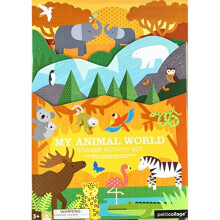 Petit Collage Sticker-Set - wiederverwendbare Tier-Sticker für Kinder