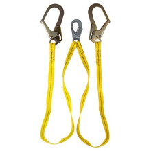 Guardian Fall Protection 01271 6-stopowa, podwójna smycz, nie amortyzująca wstrząsów, z haczykiem zbrojeniowym