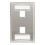 Faceplate- Id- Stainless Port 2-Port 1