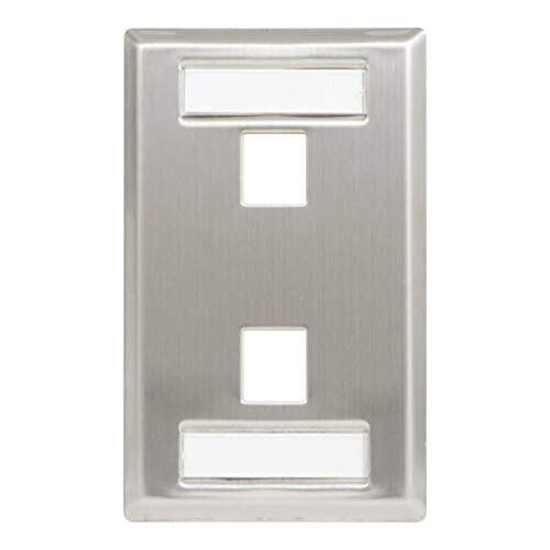 Faceplate- Id- Stainless Port 2-Port