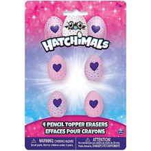 Unique 59329 Hatchimals Egg Party Pencil Top Erasers, Party Favors, 4 Ct.