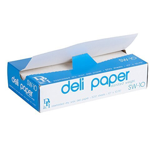 Haltbare Verpackung 10"""" x 10 3/4"""" Interfolded Deli Wrap Wachspapier