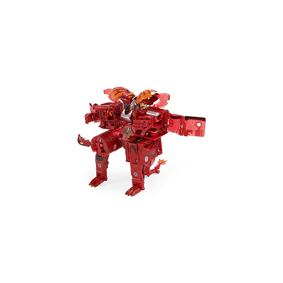 Bakugan GeoForge Dragonoid, 7-in-1 Includes Exclusive True Metal Dragonoid and 6 Geogan Bakugan Collectibles, Kids Toys for Boys