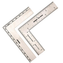 Zona 37-434 L-Square, Stainless Steel, 3-Inch x 4-Inch