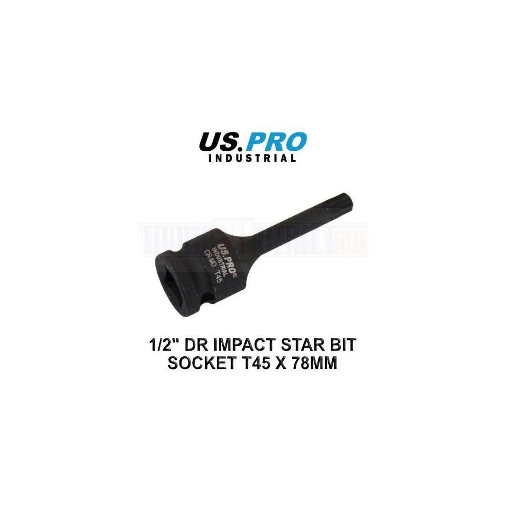B&Q - Industrial T45 X 78mm 1/2" Dr Impact Star Bit Torx Socket 3937 - Image 3