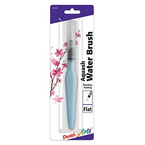 Pentel Pentel Arts Aquash Water Brush, Flat Tip, 1-Pack Carded (FRHMHBP)