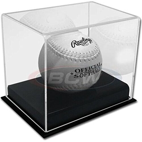 BCW Deluxe Acryl-Softball-Display  Vitrine oder Halter fr Sport-Erinnerungsstcke
