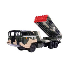 Big Daddy Military Missile Transport Army Truck Defence System 18 Long Range Missile Jungle Camouflage Toy Truck