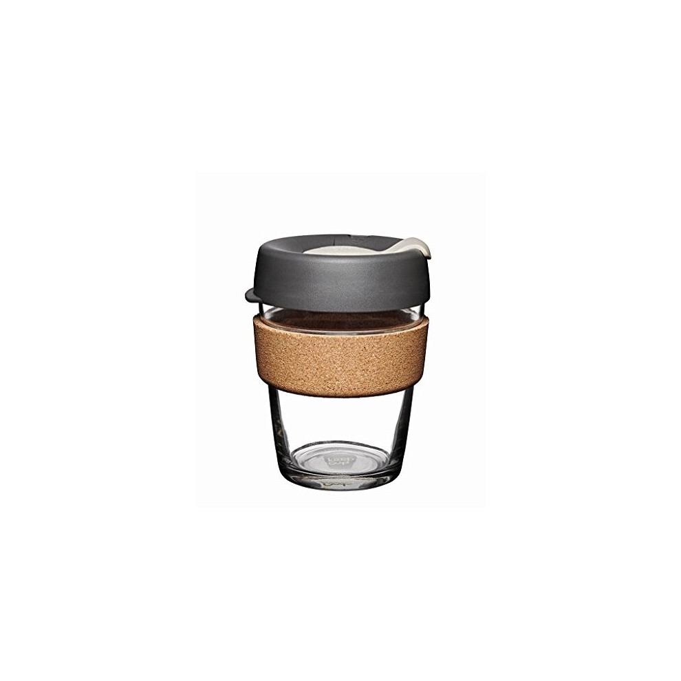KeepCup, Reusable Glass Cup Brew Cork, Medium 12oz | 340ml, Press